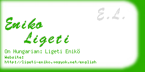eniko ligeti business card
